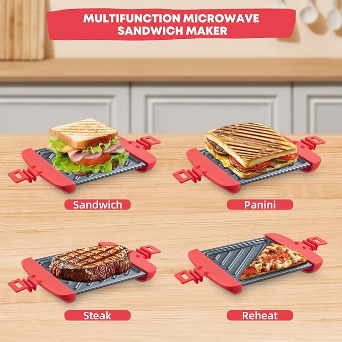 Microwave Sandwich Maker, Microwave Toastie Maker, Snack Maker & Panini Press - Image 3
