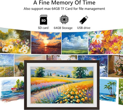 FRAMEO 21.5 inch Large Digital Photo Frame Touch Screen 32GB WiFi Smart Picture - Image 8