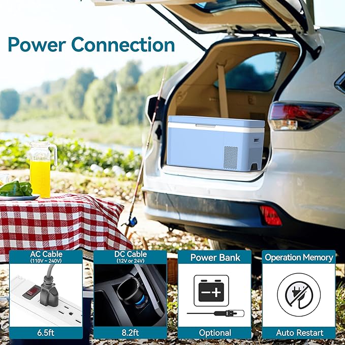 Dual Zone Car Fridge Portable 12 Volt Refrigerator 25 Quart 12V Freezer - Image 4