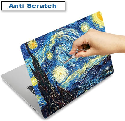 Laptop Skin Sticker Decal, Waterproof Removable, Van Gogh Starry Night - Image 3