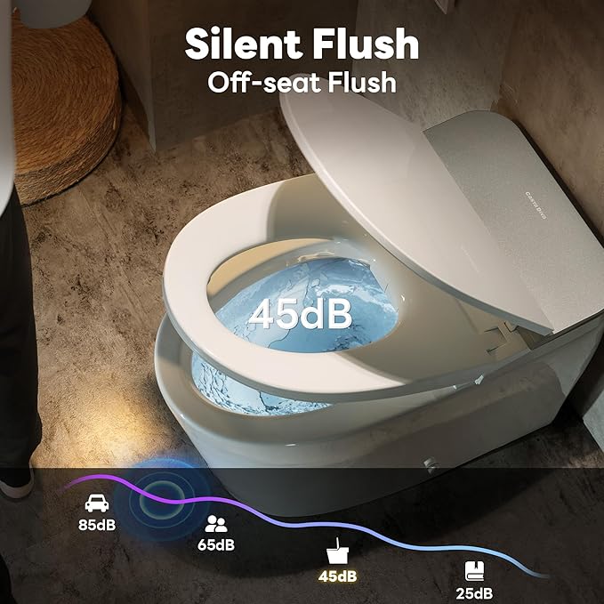 Casta Diva Smart Toilet with Bidet Built in, Auto Open/Close Lid, 1000g MaP - Image 7