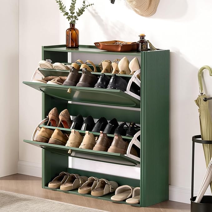 Shoe Storage Cabinet Entryway, Narrow Shoe Cabinet - Image 8
