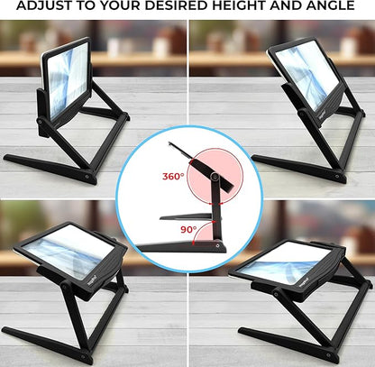 MAGNIPROS Patented 5X Large LED Page Magnifier - Image 3