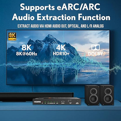 J-Tech Digital 8K HDMI Audio Extractor - Image 4