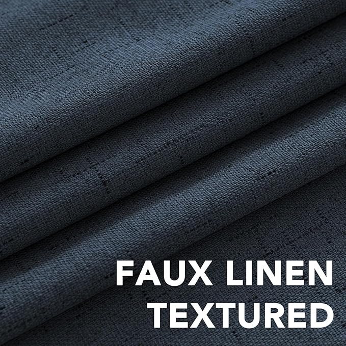 H.VERSAILTEX Linen Curtains 100% Blackout Curtains - Image 4