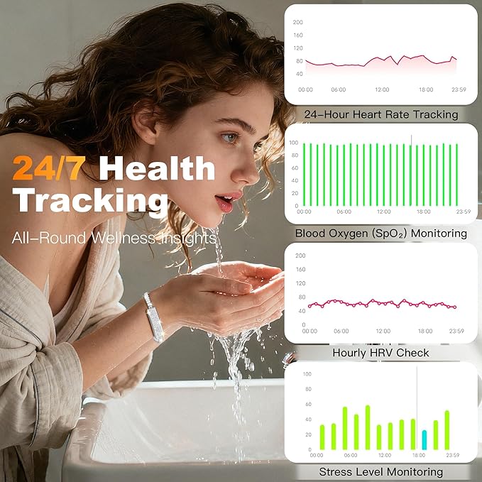 Smart Bracelet for Women, Jewelry Fitness Tracker - Image 2