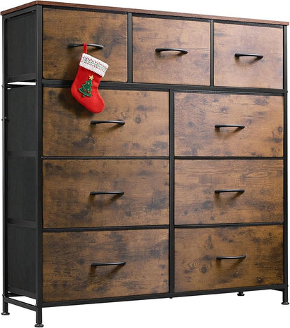 WLIVE 9-Drawer Dresser, Fabric Storage Tower by WLIVE