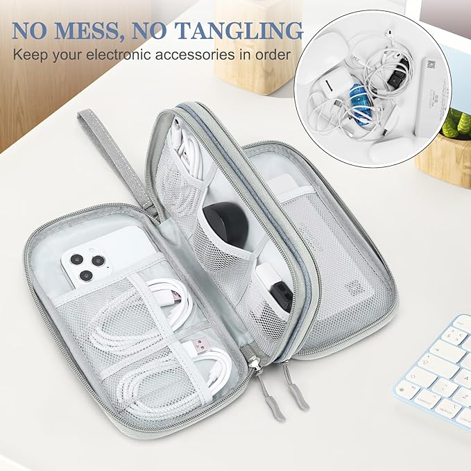 FYY Electronic Organizer, Travel Cable Organizer Bag Pouch Electronic - Image 5