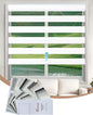 Motorized Blinds with Remote App Voice Control, Custom Zebra Shades | Ultra Quiet Electric Blinds for Windows Doors, Work with Apple Homekit, Alexa, Google Home (Zebra Blinds Fabric Samples)