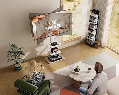 FITUEYES Floor TV Stand for 32 39 40 43 49 50 55 60 65 70 Inch TVs, Modern TV - Image 3