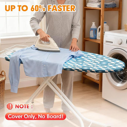 Ironing Board Cover and Pad, 21x54 Extra Large Thick Iron Padding, Scorch & - Image 2