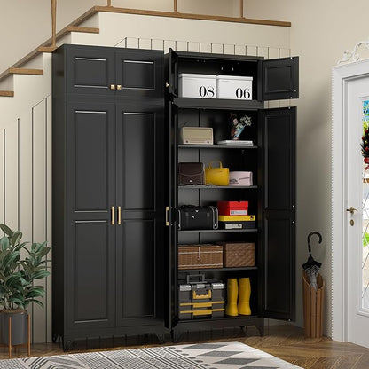 Kitchen Pantry Storage Cabinets, Utility Kitchen Cupboard, Large Steel Cabinets - Image 9