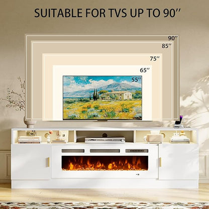 oneinmil 78" Fireplace TV Stand - Image 7