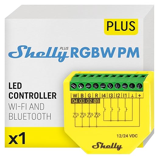 Shelly Plus RGBW PM | WiFi Smart Remote Control by Shelly