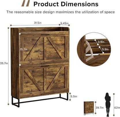 EOYUTLLY Shoe Cabinet for Entryway - Image 2