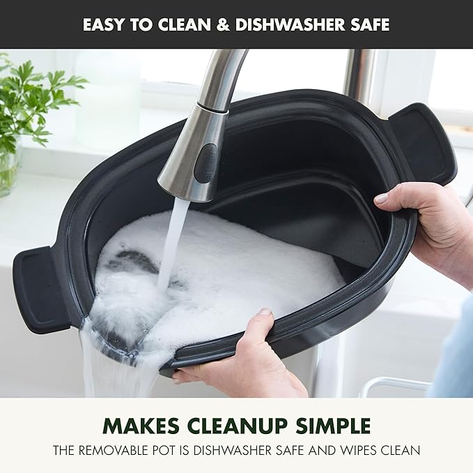 GreenPan Elite 8-in-1 Programmable 6QT Electric Slow Cooker, Dishwasher Safe - Image 7