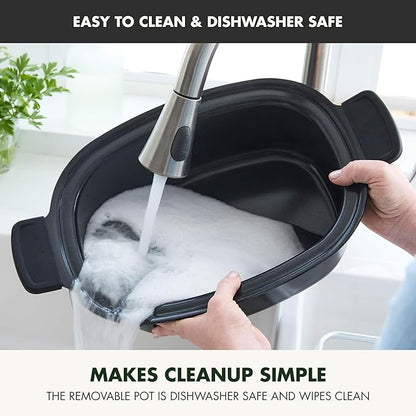 GreenPan Elite 8-in-1 Programmable 6QT Electric Slow Cooker, Dishwasher Safe - Image 7