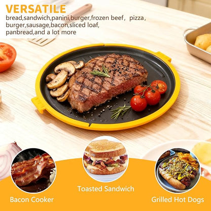 9.5" Microwave Grill Pan & Crisper Tray - Image 4