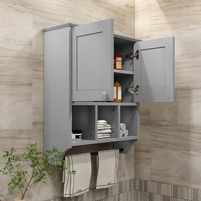 Medicine Cabinets, Bathroom Cabinet Wall Mounted 2-Door - Image 3