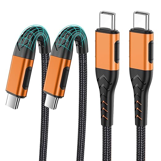 Durcord USB C to USB C Cable, Type C to Type C Charger Braided USB Cable by Durcord