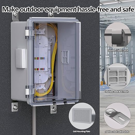 ABS Electrical Junction Box, Ventilated Design, Cable Grommets, IP65 Waterproof - Image 2