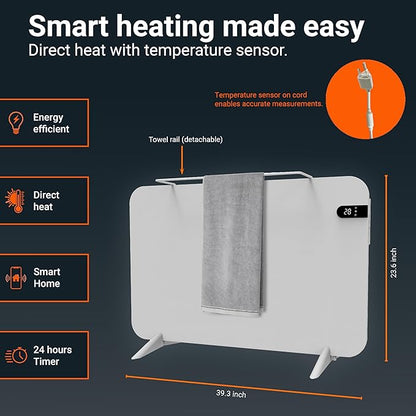 Könighaus 800W Smart Dual Space Heater – Wall heater and mobile use – WiFi App - Image 3