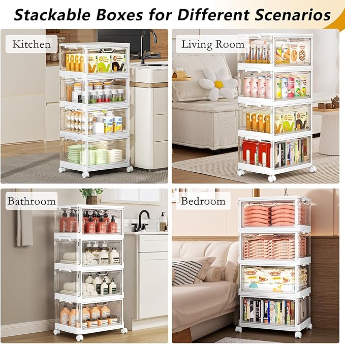 SNSLXH Portable Clear Storage Bins - Image 7