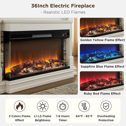 OKD 52 Inch Electric Fireplace - Image 6