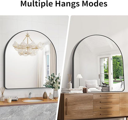 Arched Bathroom Mirror, Wall Mounted Mirror, Living Room, Vertically Hanging - Image 4