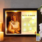 WOODEXPE Sympathy Gift 8" x 10" LED Memorial Shadow Box Memorial Gifts for Loss of Loved One - As I Sit in Heaven