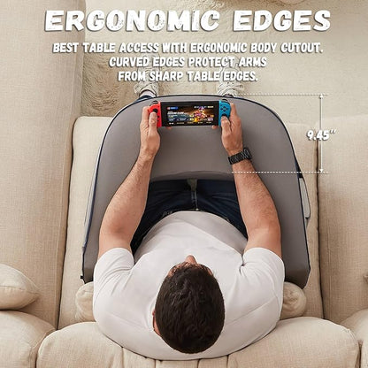 Reading Pillow for Gaming, Extra Large Laptop Pillow for Adult, Memory Foam Lap - Image 2