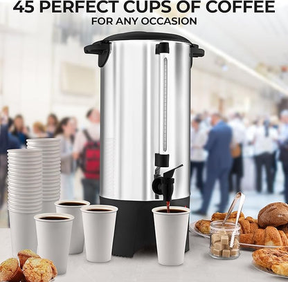 Zulay Commercial Coffee Maker Stainless Steel - Image 2
