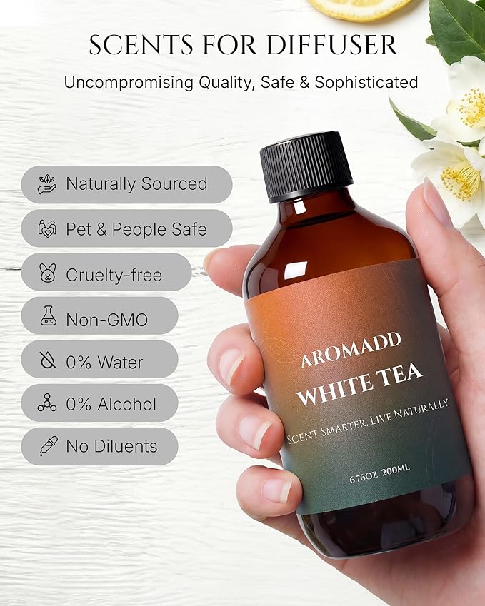 Aromadd White Tea Diffuser Oil Inspired by Luxury Hotel Scent, Essential Oils - Image 3