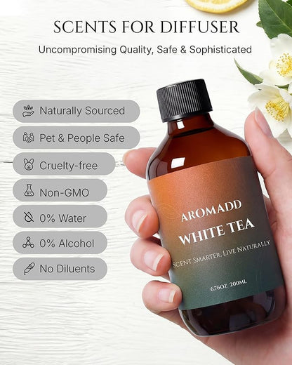 Aromadd White Tea Diffuser Oil Inspired by Luxury Hotel Scent, Essential Oils - Image 3
