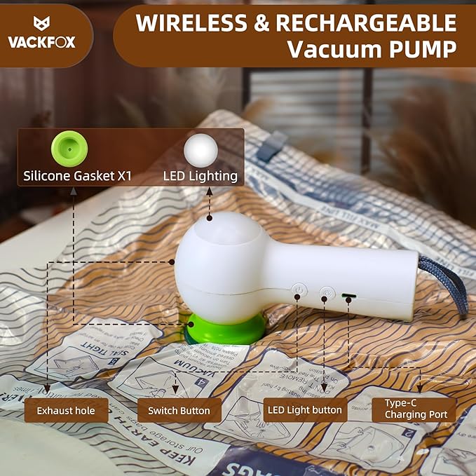 VACKFOX Travel Vacuum Storage Bags - Image 3