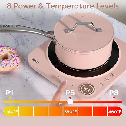 CIARRA CATIH1A-P Portable Induction Cooktop, Slim Single Electric Countertop - Image 4