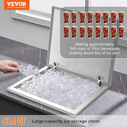 VEVOR Drop in Ice Chest, Commercial Ice Bin - Image 2