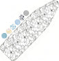 Ironing Board Cover and Pad, 15x54 Standard Size Thick Iron Padding, Scorch & by Dalykate