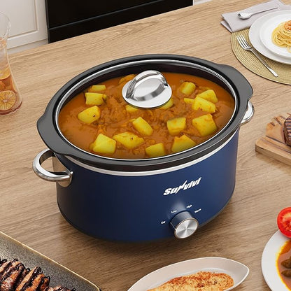 Sunvivi 4 Quart Slow Cooker & Mini Food Warmer - Image 6