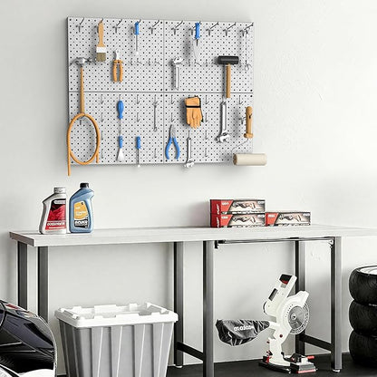EVERHANGER Metal Pegboard Panels, Heavy Duty Pegboard Wall Organizer, Garage - Image 6