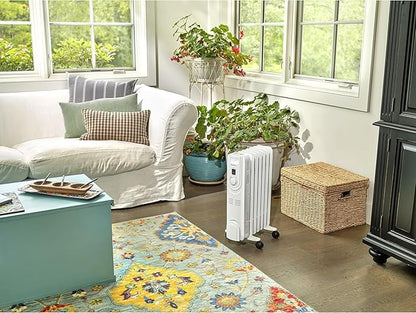 Comfort Zone Electric Oil-Filled Radiant Radiator Space Heater, Never Refill - Image 2