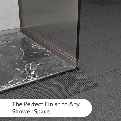 Brixwell SDCD38BN-CCP36-XCP50 Brushed Nickel 3/8" Fixed Panel Shower Door Deep - Image 7