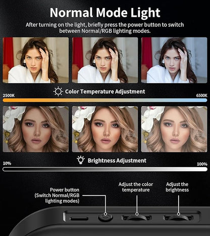 Magnetic 6000mAh RGB Selfie Ring Light - Image 5
