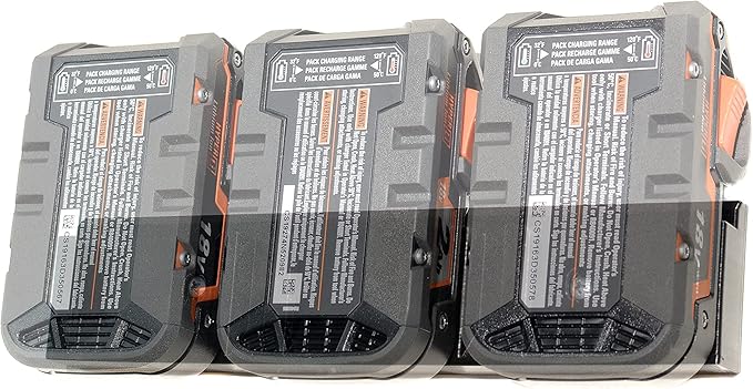 Spartan Mounts for Ridgid 18v Battery | Wall Display Hook Holder | Power Tool by SpartanMounts