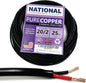 NATIONAL Wire & Cable – 20 AWG 2-Conductor Premium Copper Wire, 25 ft, Stranded by NATIONALWireCable