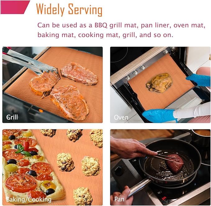 Forever Young & Co. 2 Pack Non-stick Copper Large Oven Floor Protector Liner - Image 7