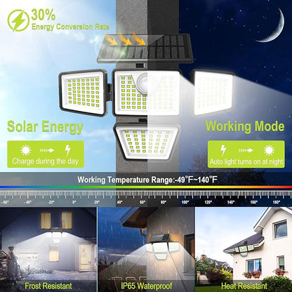 daphino 3000LM Solar Lights Outdoor - Image 2