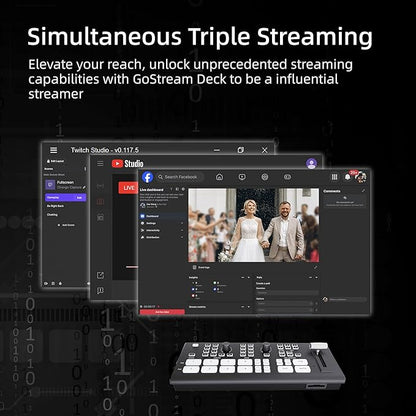 Osee GoStream Deck Pro HDMI Live Stream Switcher, Video Mixer Switcher 6 HDMI - Image 5