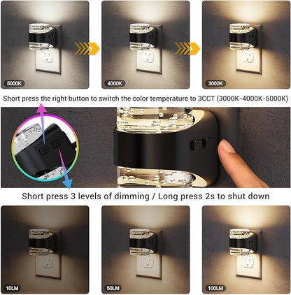 JandCase LED Night Light, Bubble Night Lights Plug into Wall, Night Light - Image 2