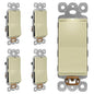 LIDER Minimalist Design Matte Finish Lighted Decorator Switch, Frameless Paddle by LIDER